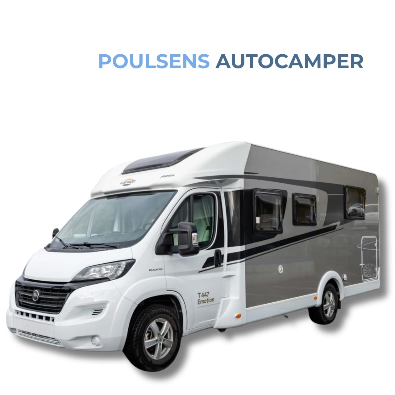 Vue extérieure avant du camping‑car semi‑intégré Carado T 447 2019 d’occasion