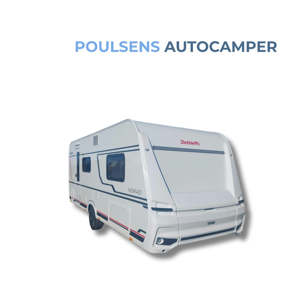 Vue extérieure avant de la Dethleffs Nomad 490 EST 2026