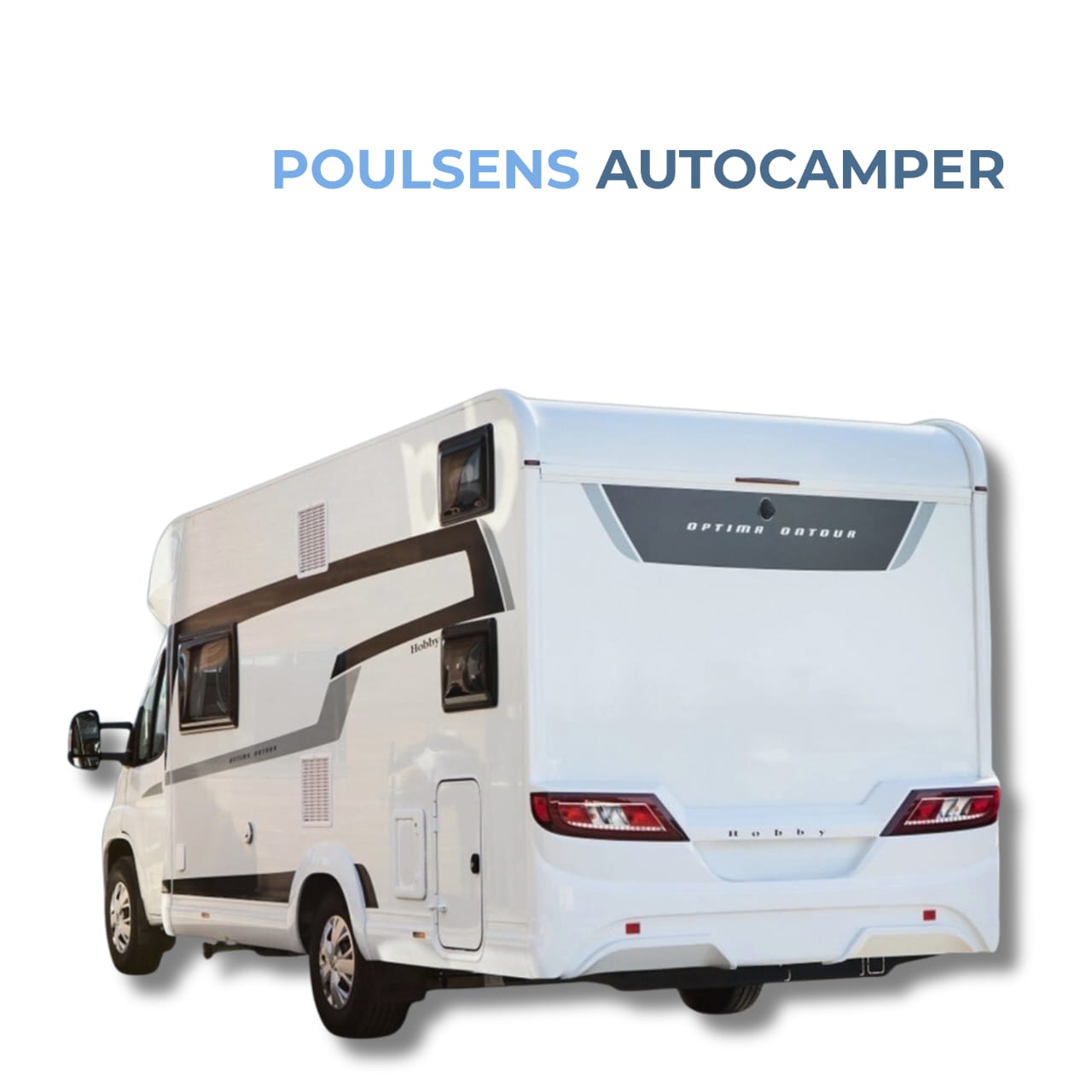Vue arrière du Hobby T65 HKM avec auvent