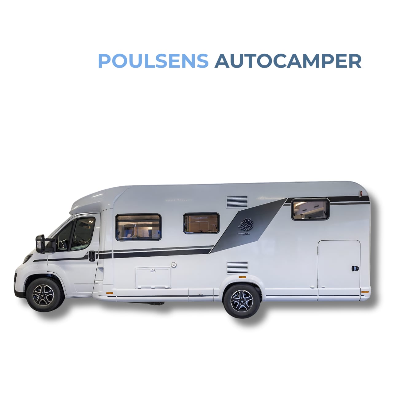 Vue extérieure de côté du camping-car semi-intégré Knaus LIVE TI 700 MEG Platinum Selection 2026 avec design moderne et jantes alliage