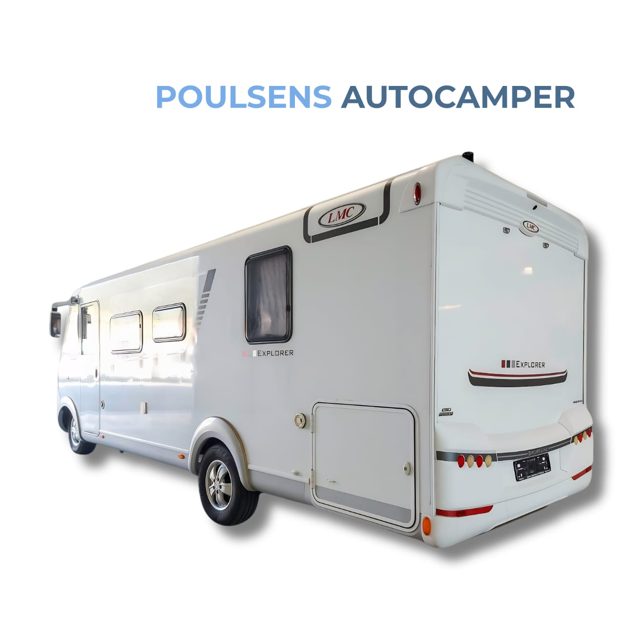 Vue arrière du LMC I 745 Sportline 2015 avec auvent